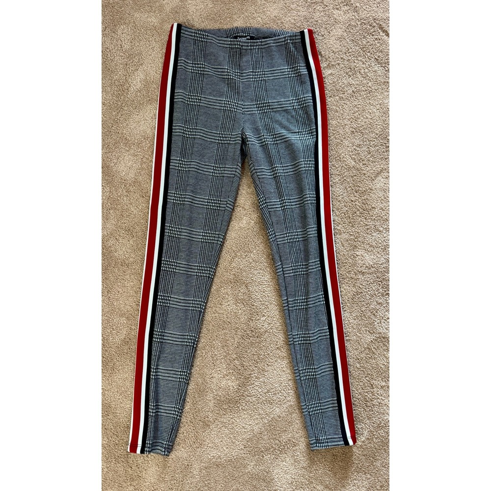 Express Plaid Side Stripe Skinny Ankle Pants Women's Size S